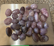 Lavender Rose Quartz Tumbles 38 Tumbles Included 609 Grams