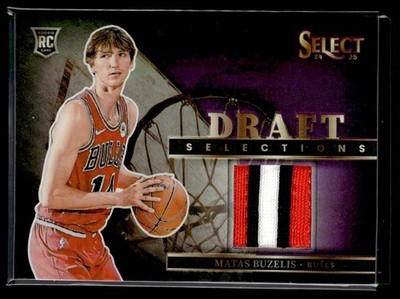 2024-25 Panini Draft Selections 3 Color Matas Buzelis RC Patch /99 Chicago Bulls