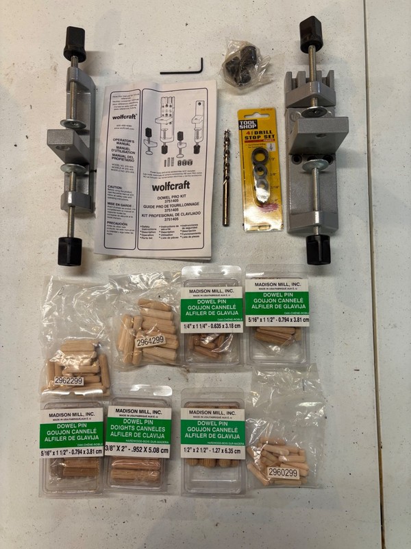 Wolfcraft 3751405, Aluminum Dowel Pro Kit,  PLUS lots of extras