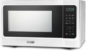 1000W 1.3 Cu Ft Countertop Microwave with 10 Power Levels & Timer, White