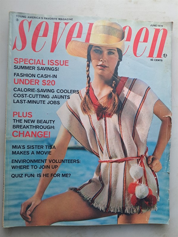 SEVENTEEN Magazine June 1970 Issue - Susan DEY Cover & Fashions