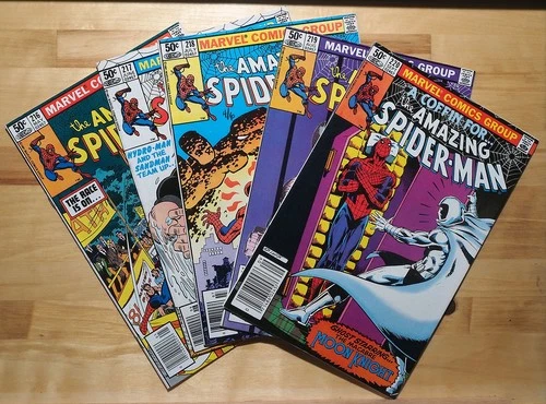5 Amazing Spider-Man Comics: #216-#220 (1981) VF