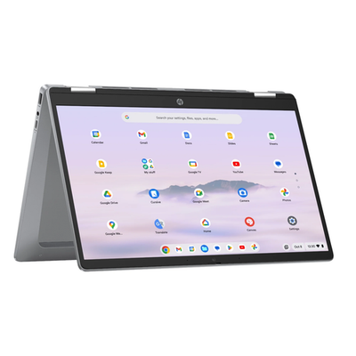 HP 14 inch x360 FHD Touch Chromebook Plus Laptop, Google AI Intel