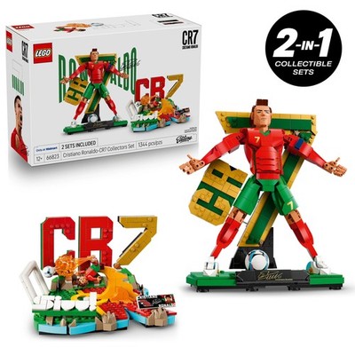 LEGO 66823 Editions Cristiano Ronaldo Collector's Set Co-Pack, Building Toy with