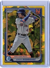 Jeremy Rodriguez (RC) #/75 Yellow Sapphire 2024 Bowman Draft