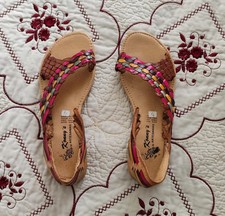 Colorful Open-Toe Women's Sandals Size 4 