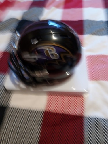 Casque Miniature Réplique Baltimore Ravens - Style Riddell Ardoise, Officiel NFL