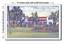 Florida 1940s - The Riomar Club House, Vero Beach, Florida - Póster 11x17