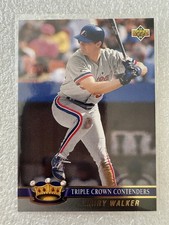 1993 Upper Deck Triple Crown Contenders Larry Walker #TC10 NR