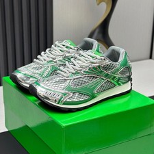 Bottega Veneta Orbit Runner Men Women s green Sneakers Running Breathable Shoes