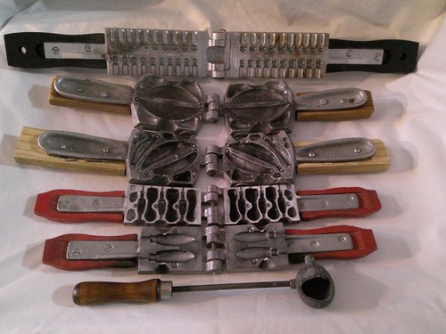 Vtg Lot 5 Fishing Sinker Molds Do-It Corp Herters Palmer Plus Pourer