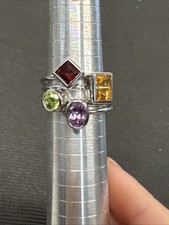 Sterling Silver Rings Set Of 4 B 925 Thailand Size 9.25 A166