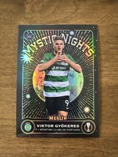 2023-24 VIKTOR GYOKERES TOPPS MERLIN CHROME RC MYSTIC NIGHTS INSERT CARD # MN-18