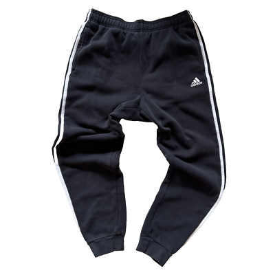 Adidas 3 Stripes Track Sweat Pants Jogging RN#88387 CA#40312 Black