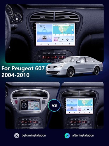 Für Peugeot 607 2004-2010 Stereo Android CarPlay Autoradio Multimedia Player GPS - Bild 11 von 28