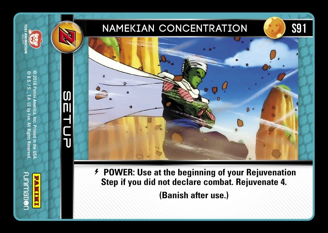 DBZ Dragon Ball Z TCG Panini Awakening S91 Namekian Concentration