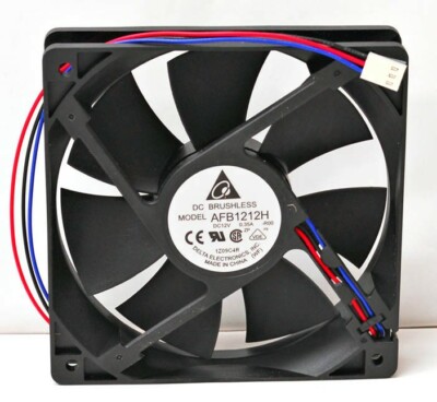 Delta AFB1212H Case Fan Lock Rotor Sensor 120x120x25mm 82CFM 2500RPM 3-pin