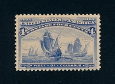 drbobstamps US Scott #233 Mint Hinged VF+ Stamp Cat $50