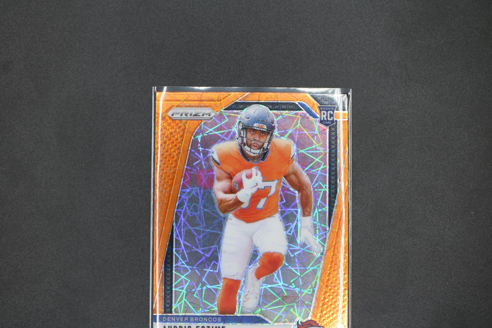2024 Panini Prizm Audric Estime Orange Cracked Ice RC #306 Broncos SSP 🔥