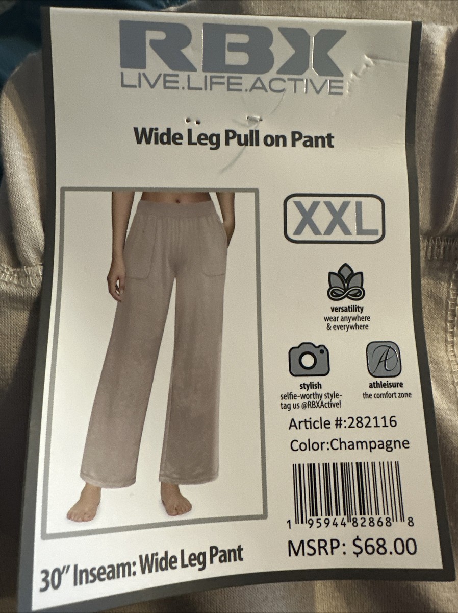メイ Women's RBX Wide Leg Pull on Pant XXL beige | eBay