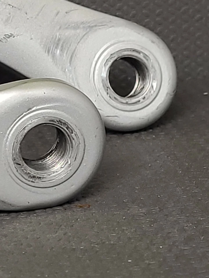 Campagnolo Crankset 172.5 52/39 Vintage Road Crankset 9/16"x20 Italy Silver 93 - Image 3 of 4