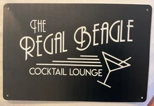 Threes Company TV  Show 12" X 8” Wall Sign The Regal Beagle Cocktail Lounge