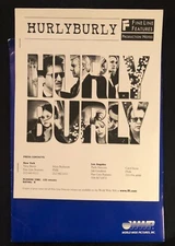 1998 Hurly Burly Press Kit Includes 8 Stills 8 Slides Prod Info Cast ND 83123