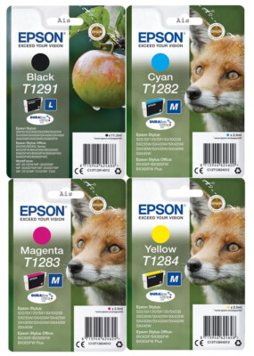 Original Epson Apple Tintenpatrone, T1291, T1292, T1293, T1294, T1295, SET