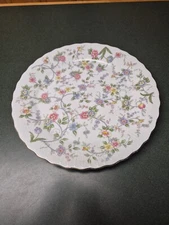 Andrea Sadek Corona 12" Large Plate/ Serving Plate Floral Pattern Gold Trim EXC