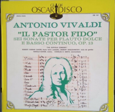 LP 33 - Antonio Vivaldi - Il Pastor Fido - Die Oscars der Platte (74) Wie abgebildet