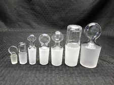 Full Length Glass Stopper in Sizes 14/20 19/22 19/38 24/40 29/42 34/45 45/50
