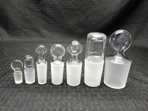 Full Length Glass Stopper in Sizes 14/20 19/22 19/38 24/40 29/42 34/45 45/50