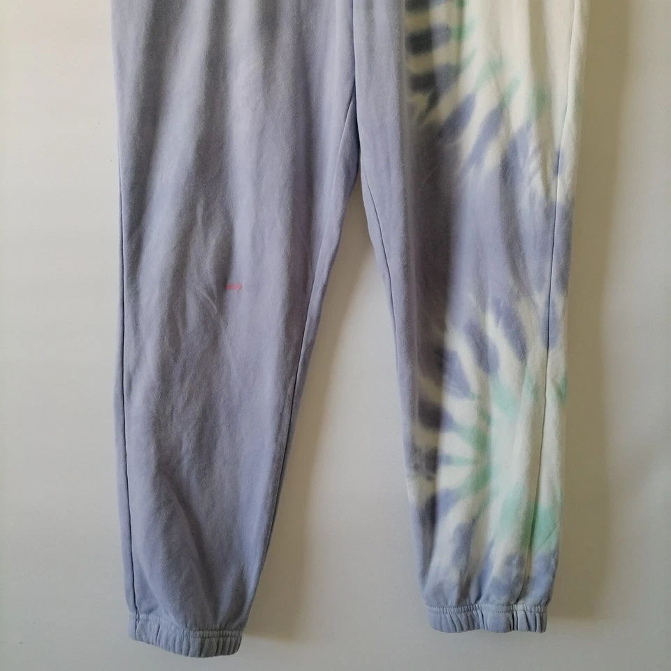 Pantalón Jogger Wildfox Mujer Púrpura Cintura Elástica Tie Dye Pierna Cónica Talla XL Foto 4 de 4