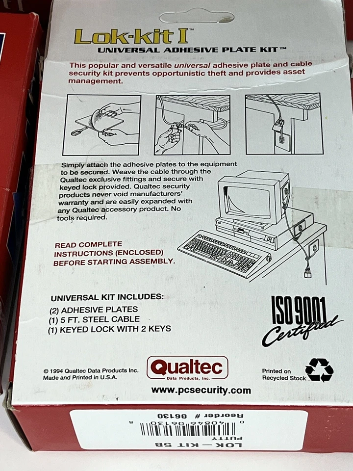 Qualtec Data Products Inc, Stop Theft, PC Security System, Lok-Kit ll-Part 06401 - Image 3 of 3
