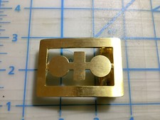 KOMATSU Emblem Brass Belt Buckle  Glenn  