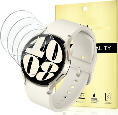 4 Pack For Samsung Galaxy Watch 6 & 5 (40mm) Screen Protector Tempered Glass