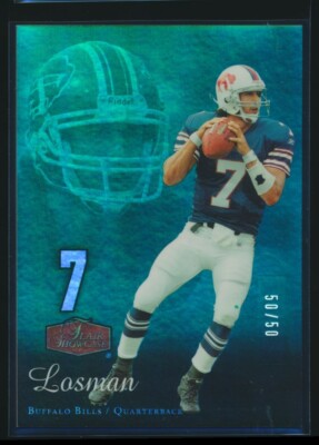 2006 Flair Showcase - Legacy Emerald #12 J.P. Losman 50/50 Buffalo Bills NFL
