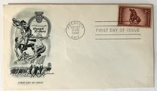 ROUGH RIDERS 1948 50th ANNIVERSARY FIRST DAY COVER * CAPTAIN BUCKY O'NEILL