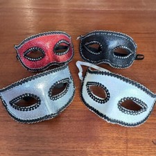 Lot Of 4 Mardi Gras/Masquerade Masks Parties Festivals Drama Theater Costumes