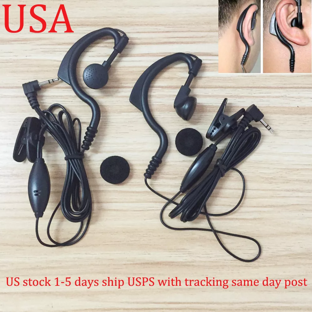 Clip Ear Headset/Earpiece For Cobra Radio CXR920/CXR925