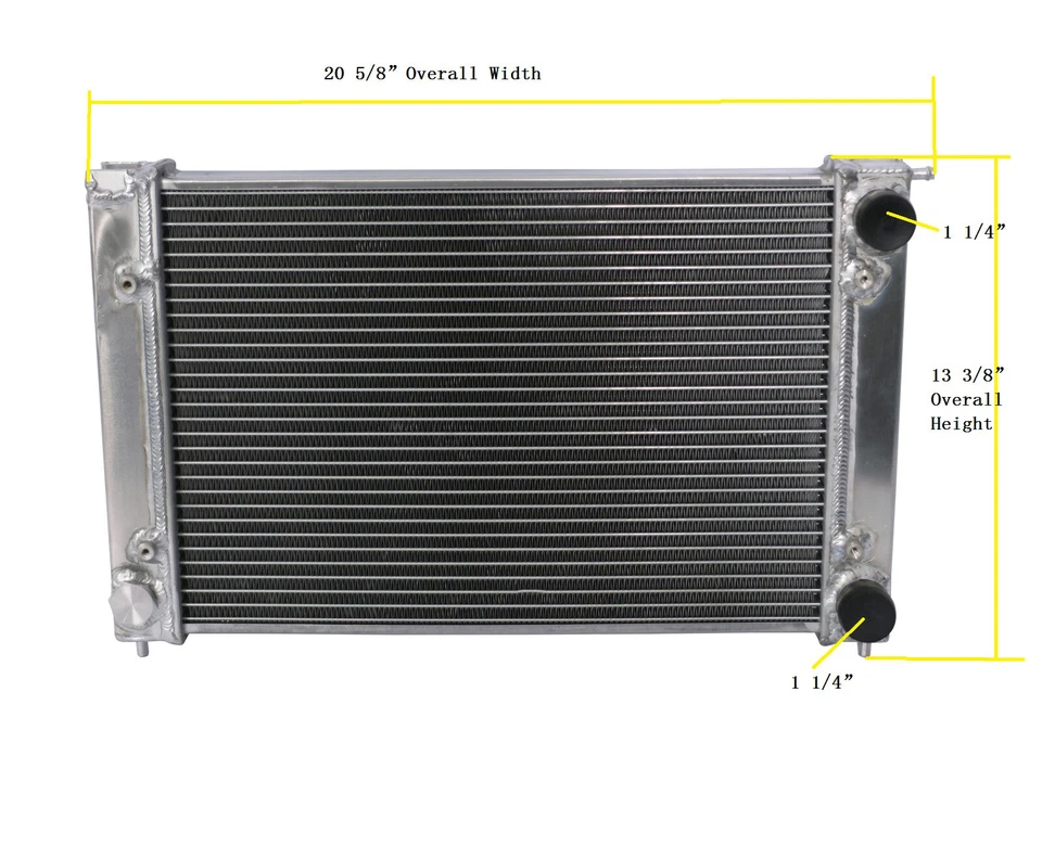 17"CORE All Aluminum Radiator fit Volkswagen 1985-1992 Golf/1982-1992 Jetta (MT) - Image 2 of 4