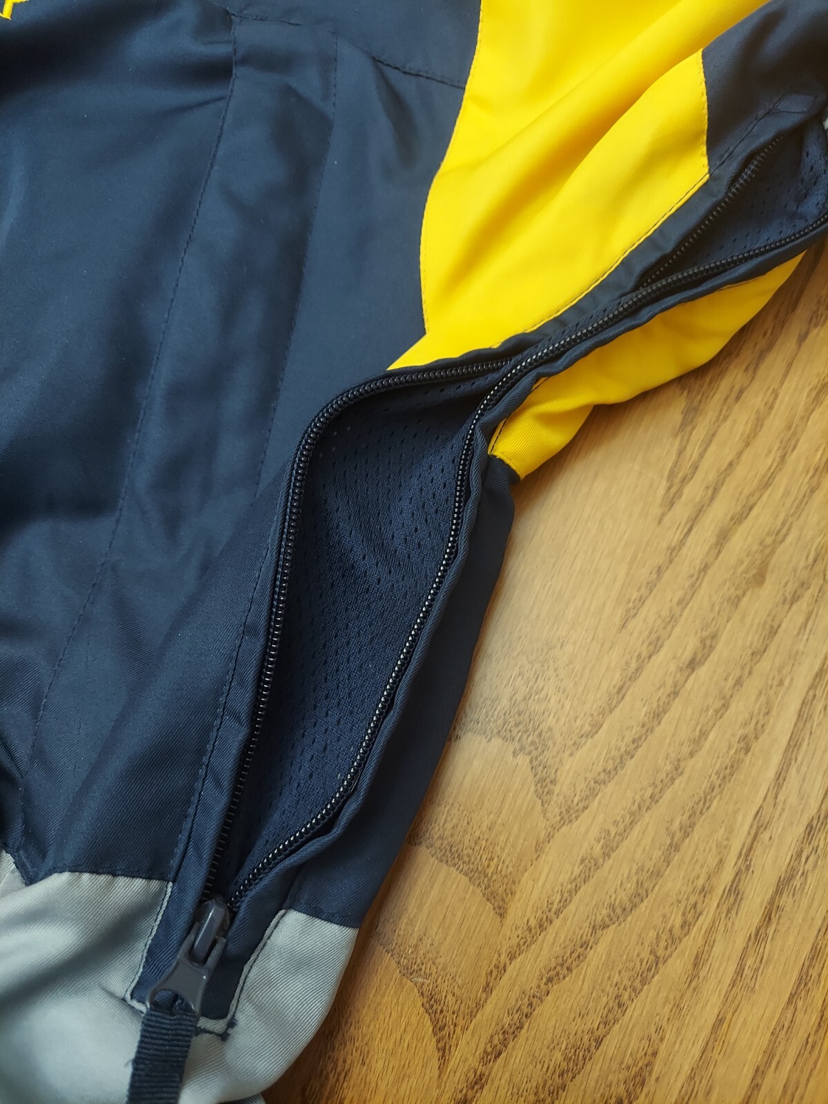 Starter Jacket Navy Yellow Gray Multi Zip Multi P… - image 18