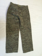 CABELAS BOYS CAMO CARGO 7 POCKET HIKER PANTS 100 COTTON SIZE 10