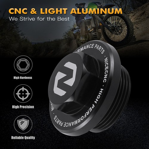 CNC Oil Filler Cap Plug with O-Ring For Kawasaki KLX110L VERSYS-X 300 NINJA 250R - Picture 3 of 15