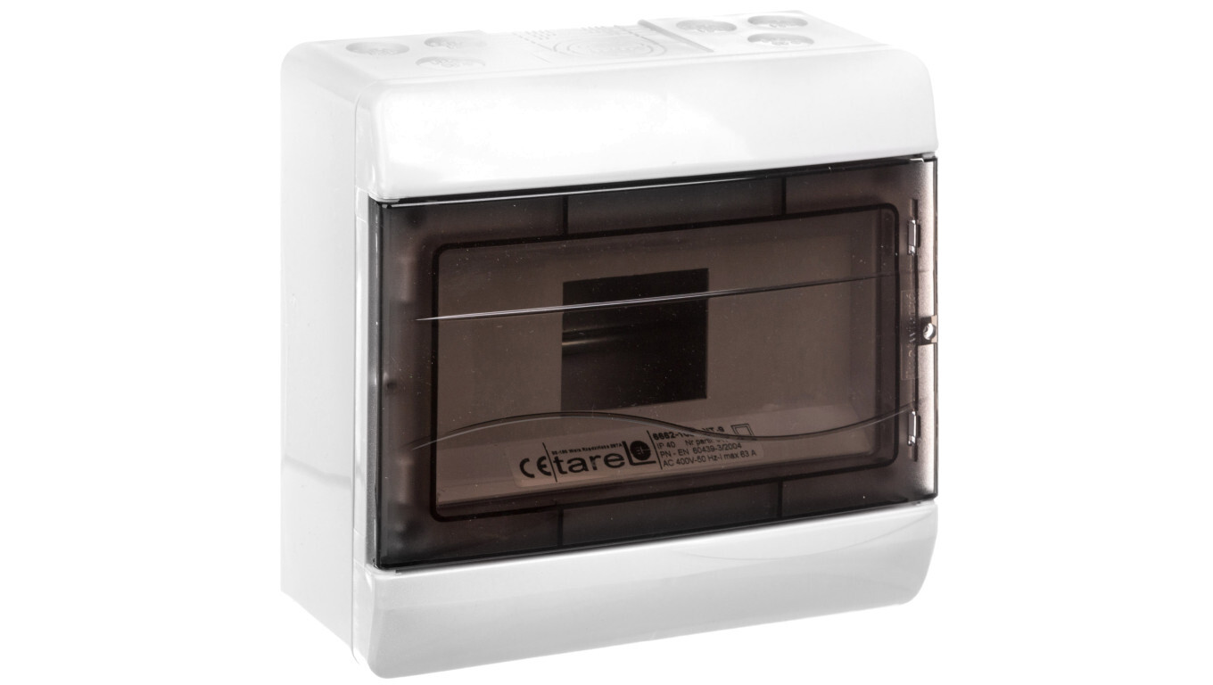 1x9 surface-mounted modular switchboard, PE and N terminals 2x16+8x10mm2  /T2UK