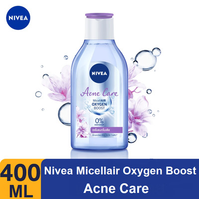 Nivea Micellair Oxygen Boost Acne Care Cleanser Remove Waterproof Makeup 400ML