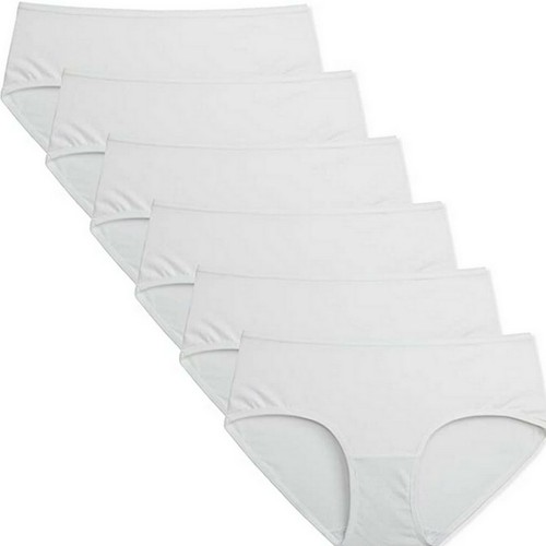 Pack of 7 Briefs Cotton Pants Knickers, Plain, Multicolour Underwears for Girls - Picture 14 of 14