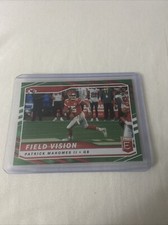 2021 Panini Donruss Elite - FV5 - Patrick Mahomes - Field Vision - Green