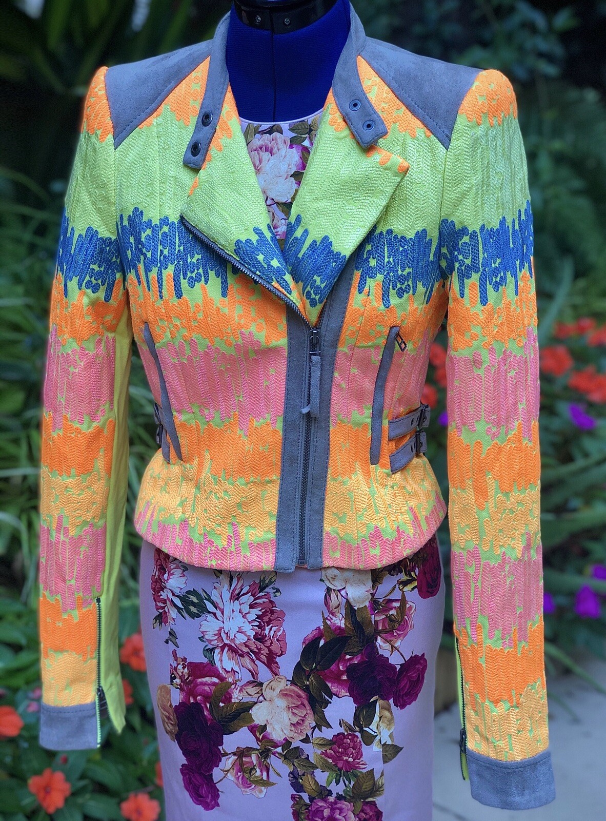 RARE Bcbgmaxazria Limited Edition Runway Everest Motorcycle Jacket BCBG Small image 6