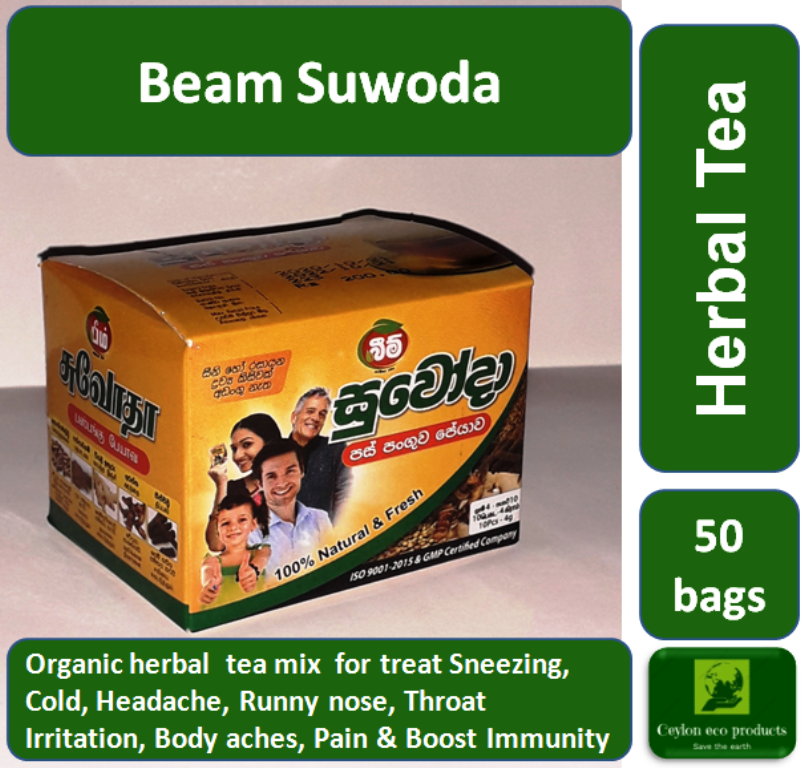 50X, ORGANIC herbal tea mix for Cold, Headache, Body aches and Boost Immunity